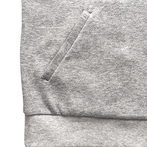 EILEEN FISHER Organic Cotton Knit 2 Way Zip Bomber Jacket Sweatshirt Gray XS - Picture 5 of 8